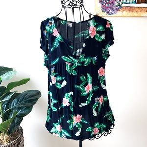 Old Navy Flowered Blouse